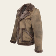 Chamarra en piel genuina de ovino para caballero Chamarras 