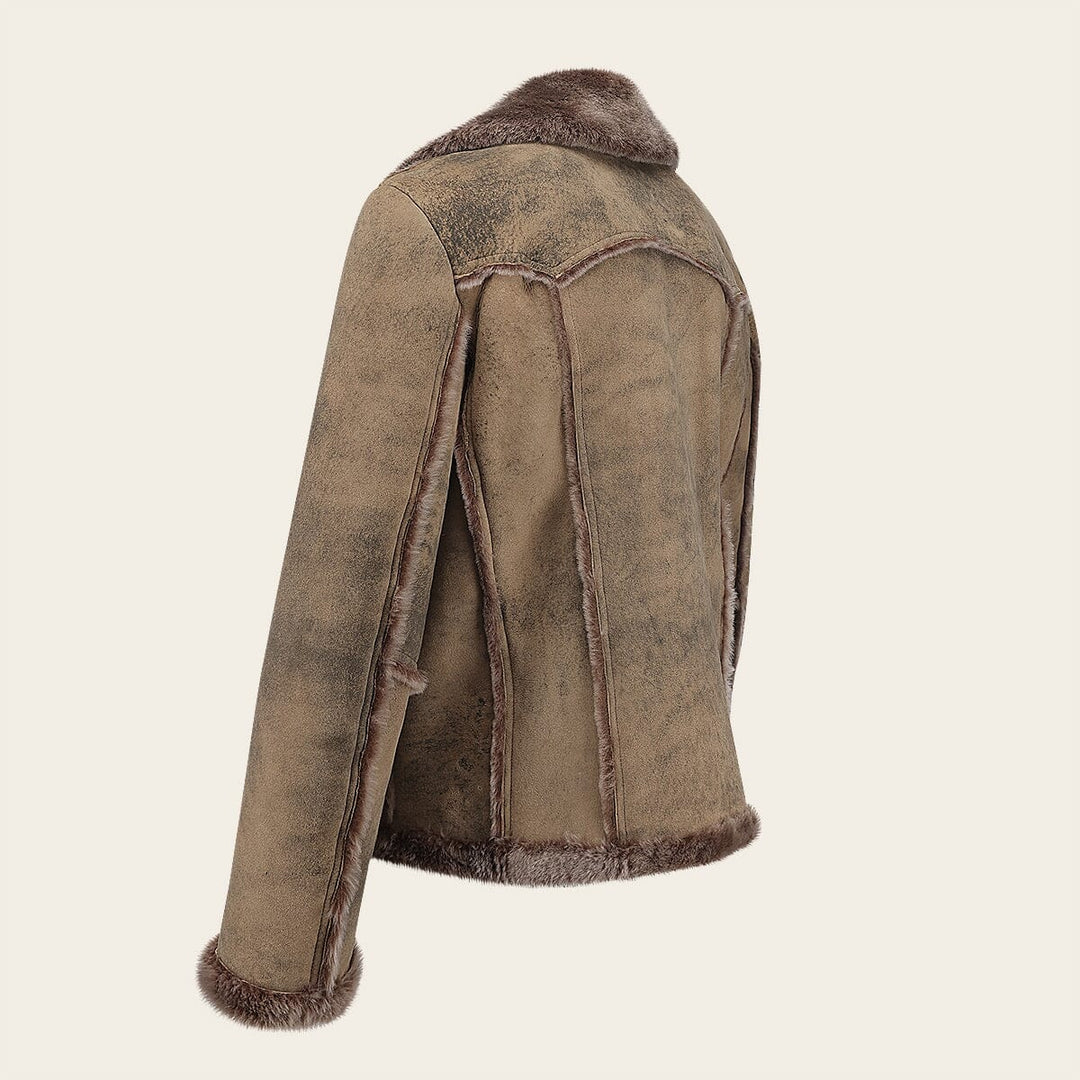 Chamarra en piel genuina de ovino para caballero Chamarras 