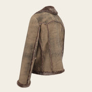 Chamarra en piel genuina de ovino para caballero Chamarras 