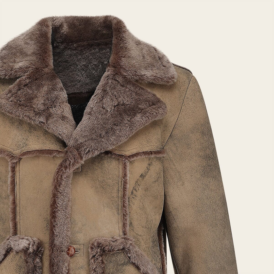 Chamarra en piel genuina de ovino para caballero Chamarras 