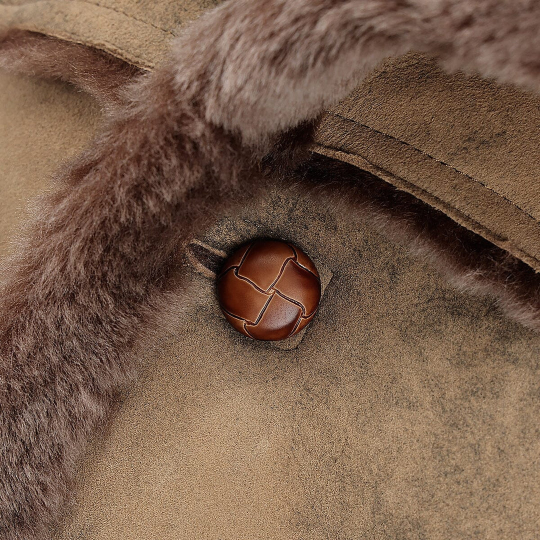 Chamarra en piel genuina de ovino para caballero Chamarras 