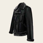 Chamarra en piel genuina de ovino para caballero Chamarras 