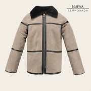 Chamarra en piel genuina de ovino para dama Chamarras 