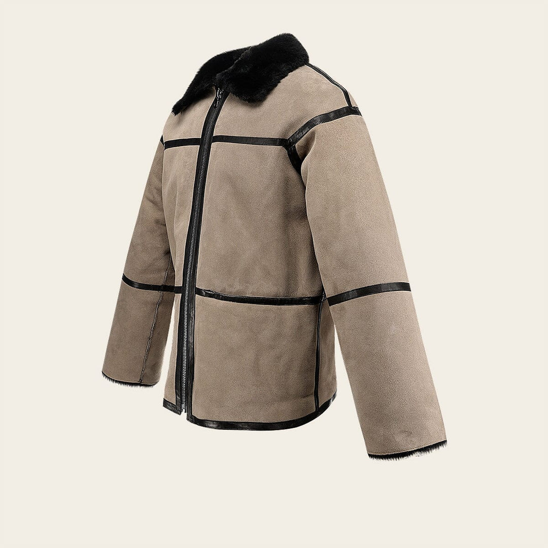 Chamarra en piel genuina de ovino para dama Chamarras 