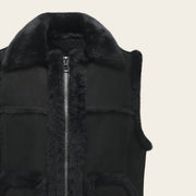 Chaleco en piel genuina de ovino para caballero Chalecos 