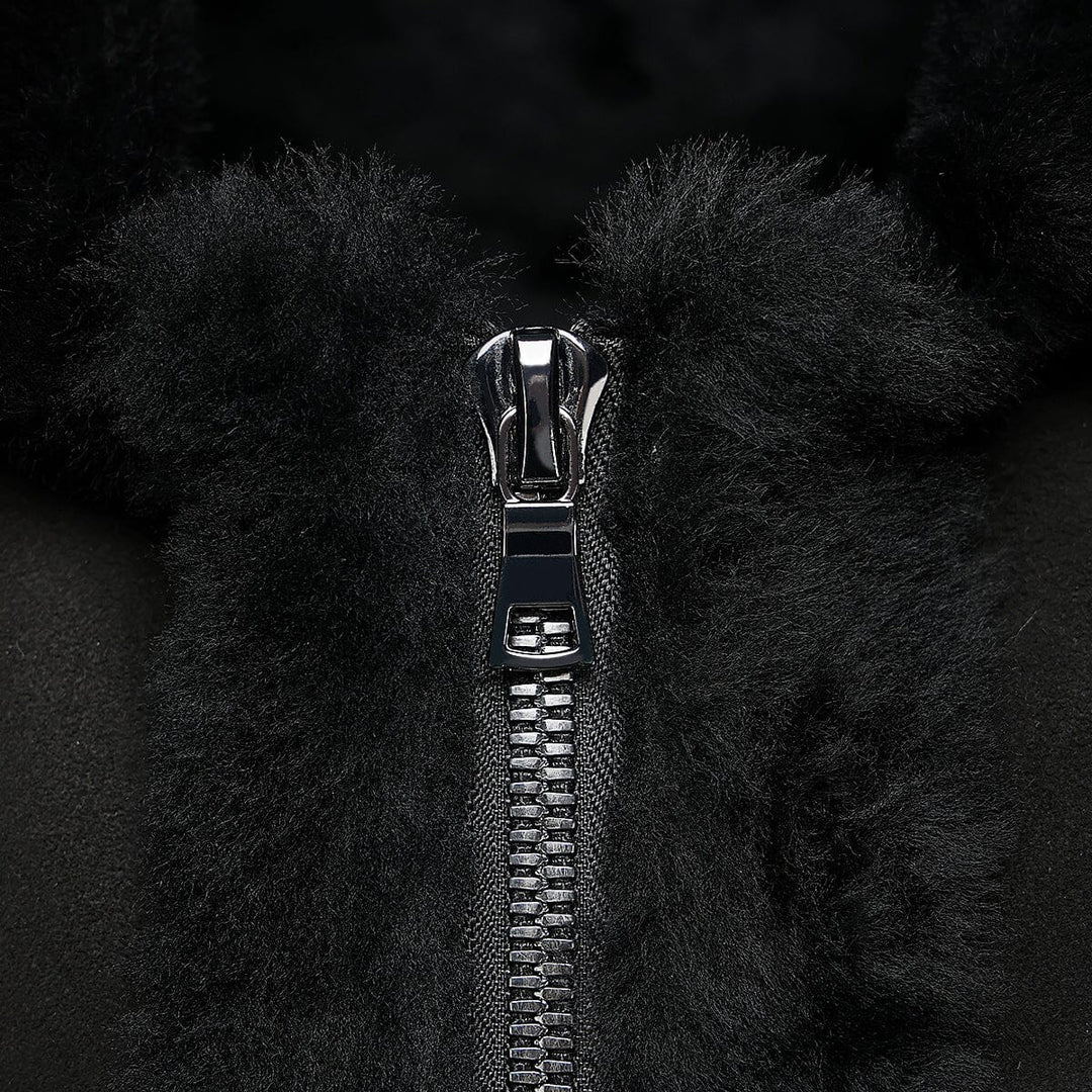 Chaleco en piel genuina de ovino para caballero Chalecos 