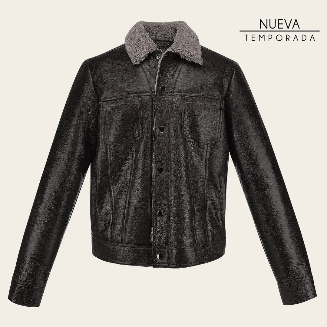 Chamarra en piel genuina ovino para caballero Chamarras 