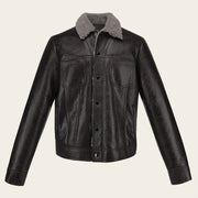 Chamarra en piel genuina ovino para caballero Chamarras 