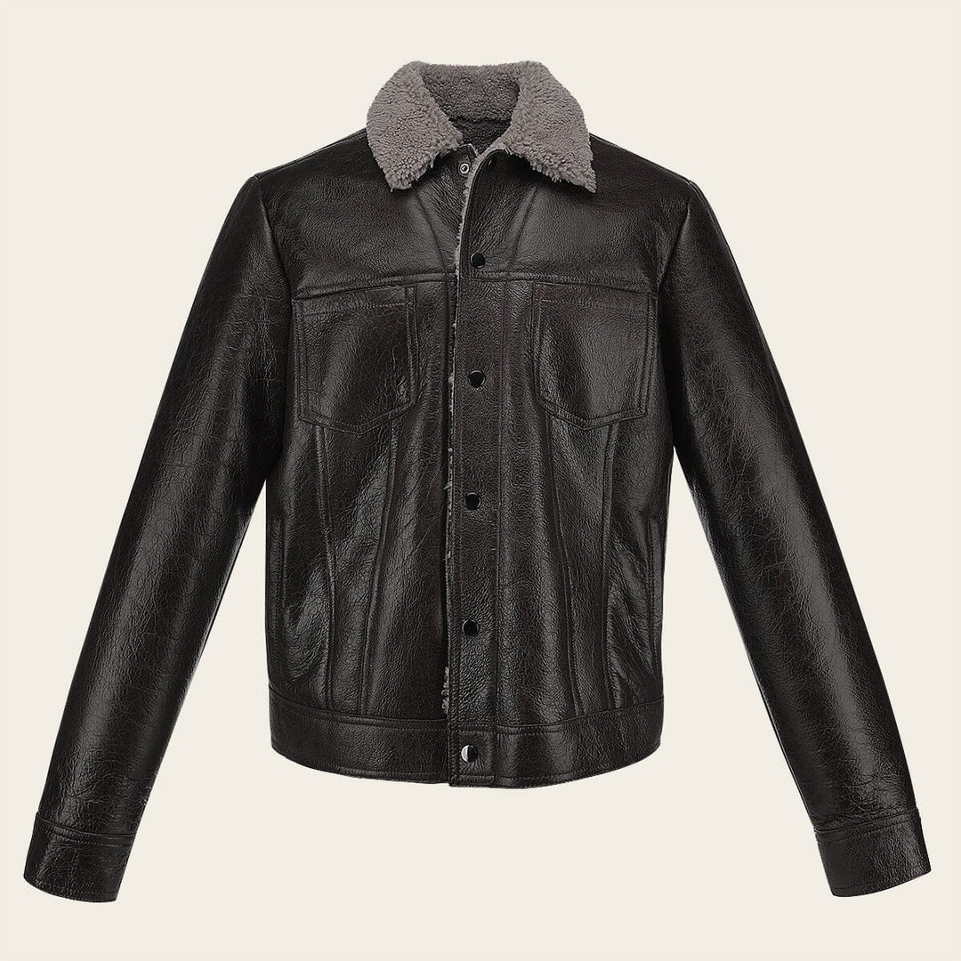 Chamarra en piel genuina ovino para caballero Chamarras 