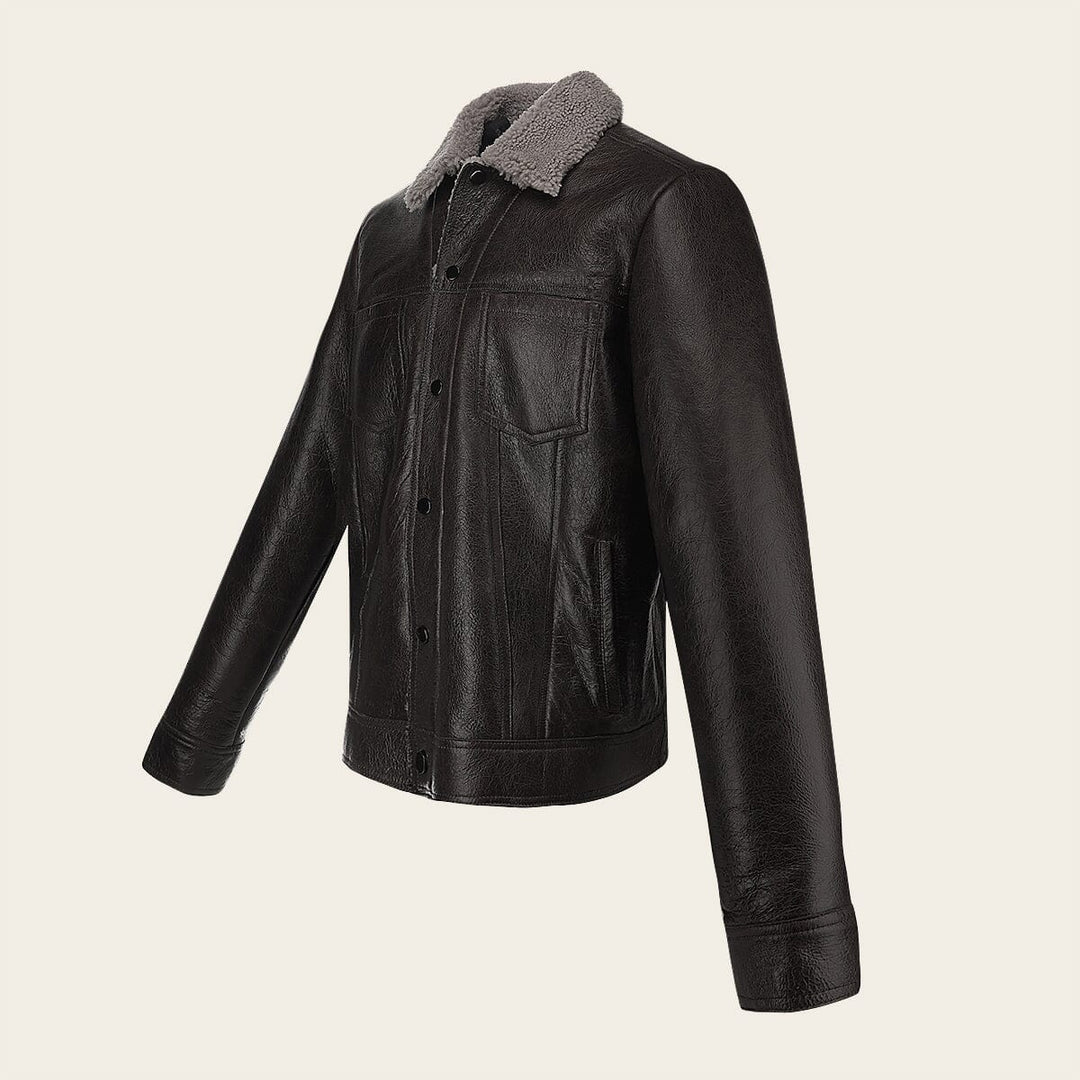 Chamarra en piel genuina ovino para caballero Chamarras 