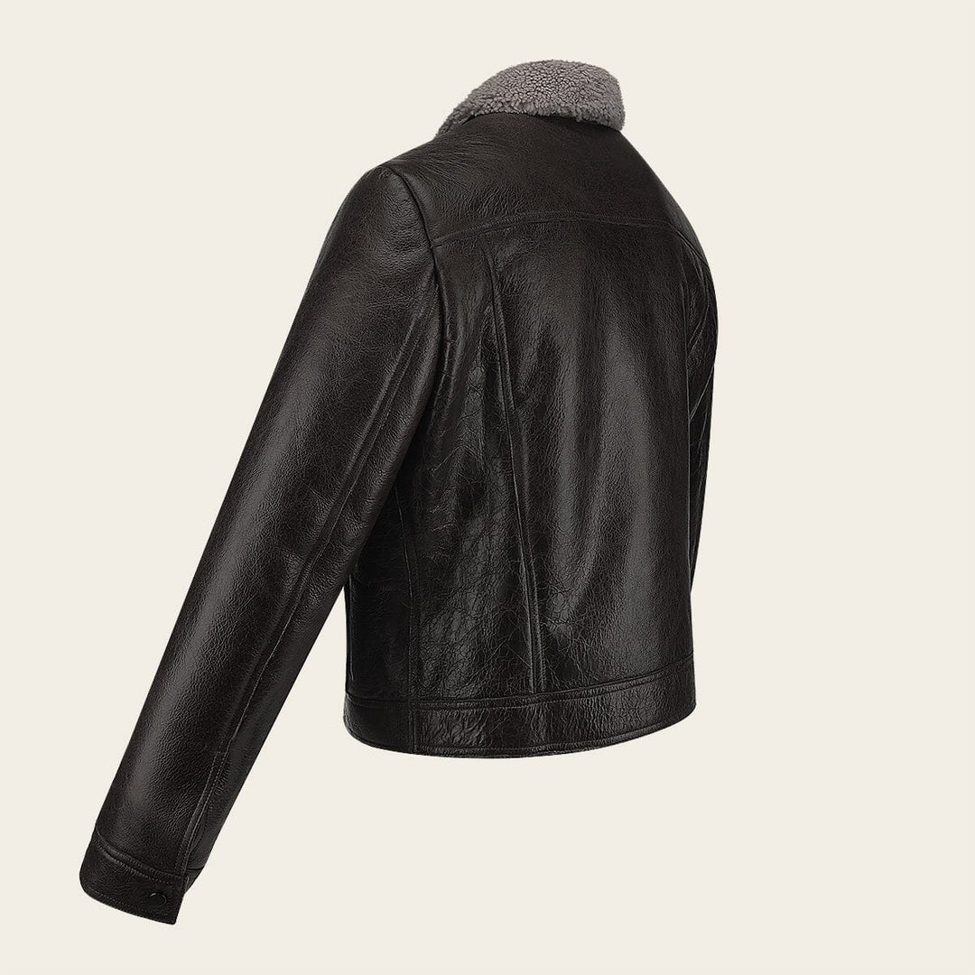 Chamarra en piel genuina ovino para caballero Chamarras 