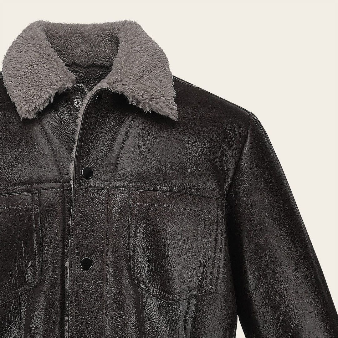 Chamarra en piel genuina ovino para caballero Chamarras 