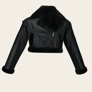 Chamarra en piel genuina de ovino para dama (Copy) Chamarras 