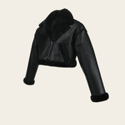 Chamarra en piel genuina de ovino para dama (Copy) Chamarras 