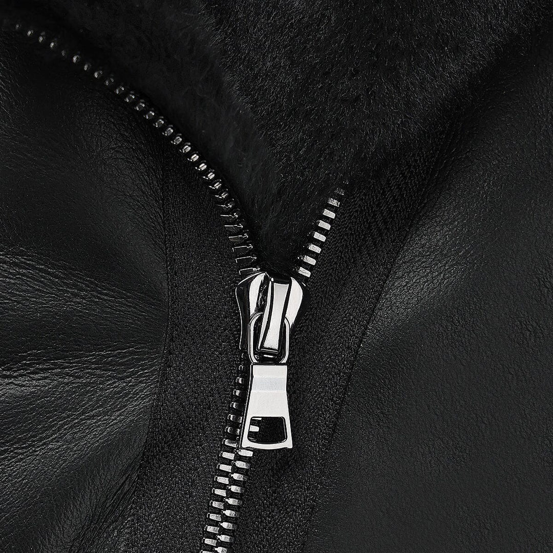 Chamarra en piel genuina de ovino para dama (Copy) Chamarras 