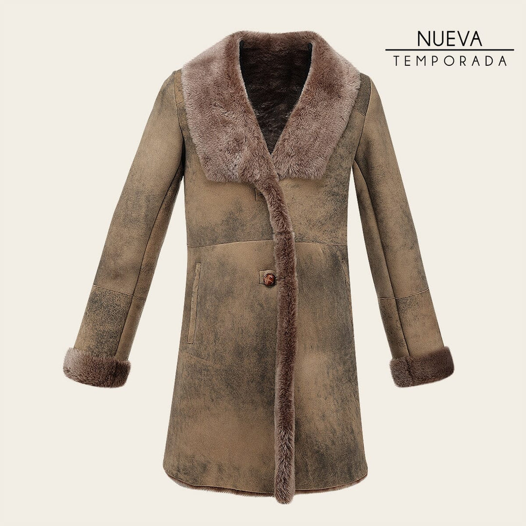 Chamarra en piel genuina de ovino para dama Chamarras 