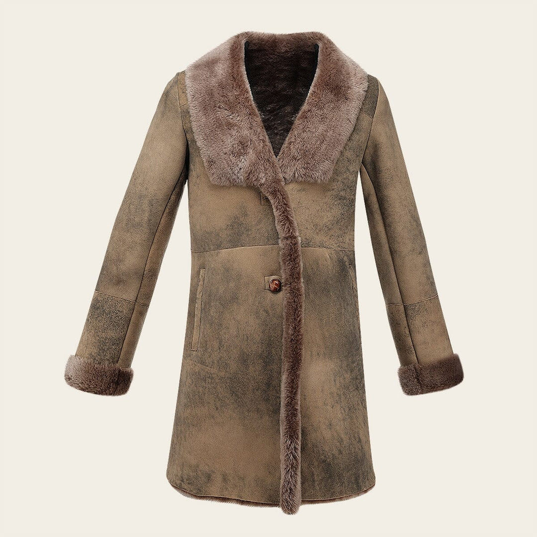 Chamarra en piel genuina de ovino para dama Chamarras 