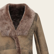 Chamarra en piel genuina de ovino para dama Chamarras 