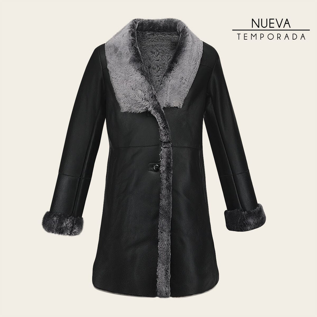 Chamarra en piel genuina de ovino para dama Chamarras 