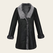 Chamarra en piel genuina de ovino para dama Chamarras 