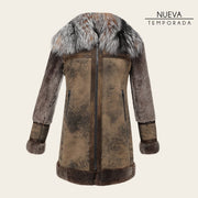 Chamarra en piel genuina de ovino para dama Chamarras 