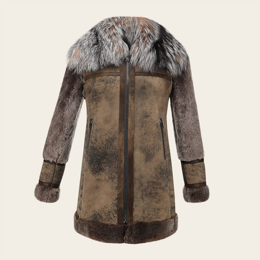 Chamarra en piel genuina de ovino para dama Chamarras 