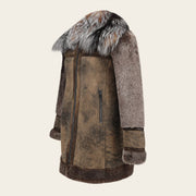 Chamarra en piel genuina de ovino para dama Chamarras 