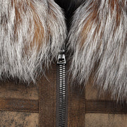 Chamarra en piel genuina de ovino para dama Chamarras 