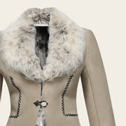 Chamarra en piel de ovino con pelo para dama Chamarras 