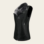 Chaleco en piel genuina de ovino para dama Chalecos 