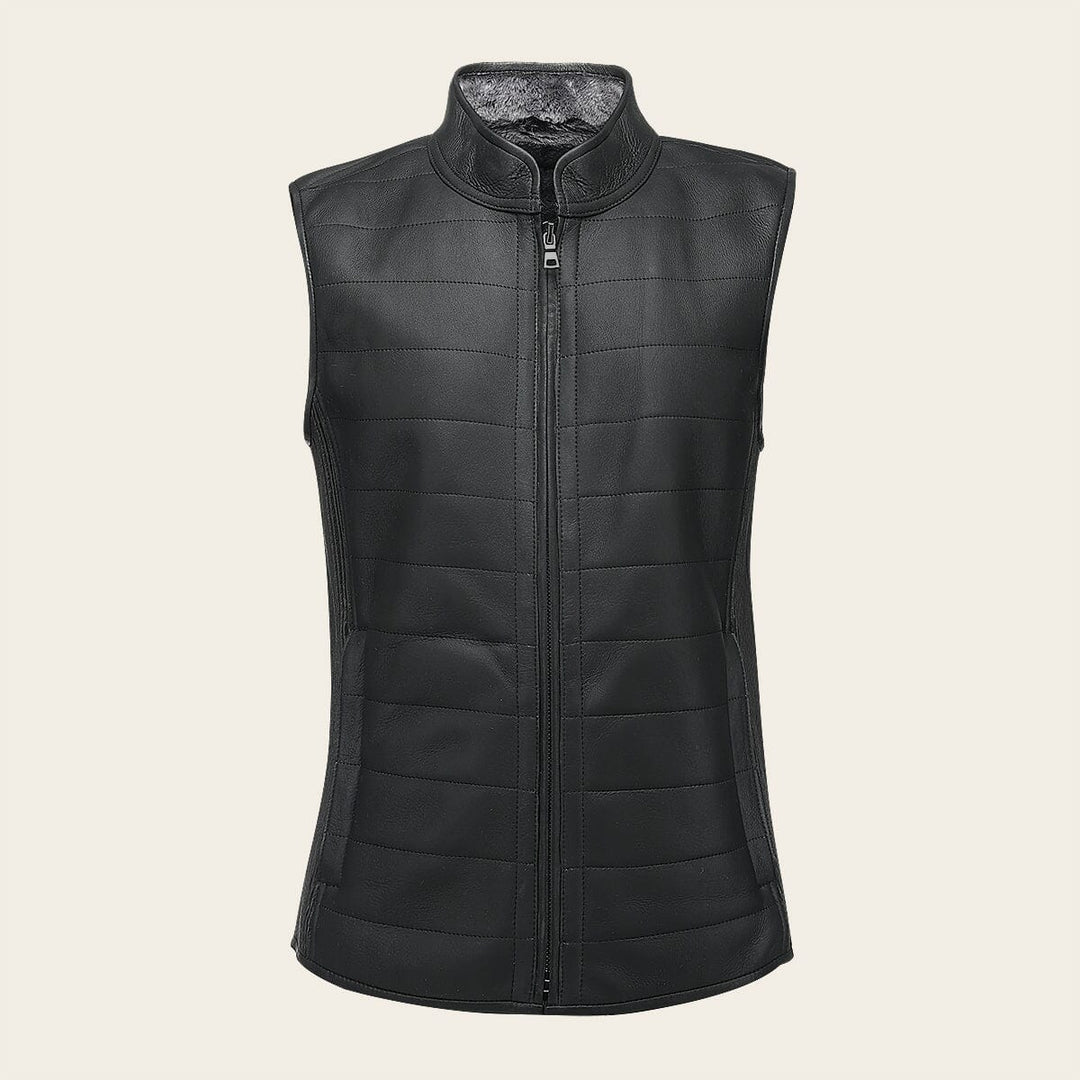 Chaleco en piel genuina de ovino para caballero Chalecos 