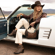 Botín casual en piel genuina de cordero para dama Botas y Botines 