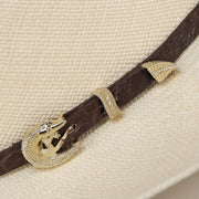 Sombrero Cuadra de paja con diamantes Sombreros 