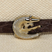 Sombrero Cuadra de paja con diamantes Sombreros 