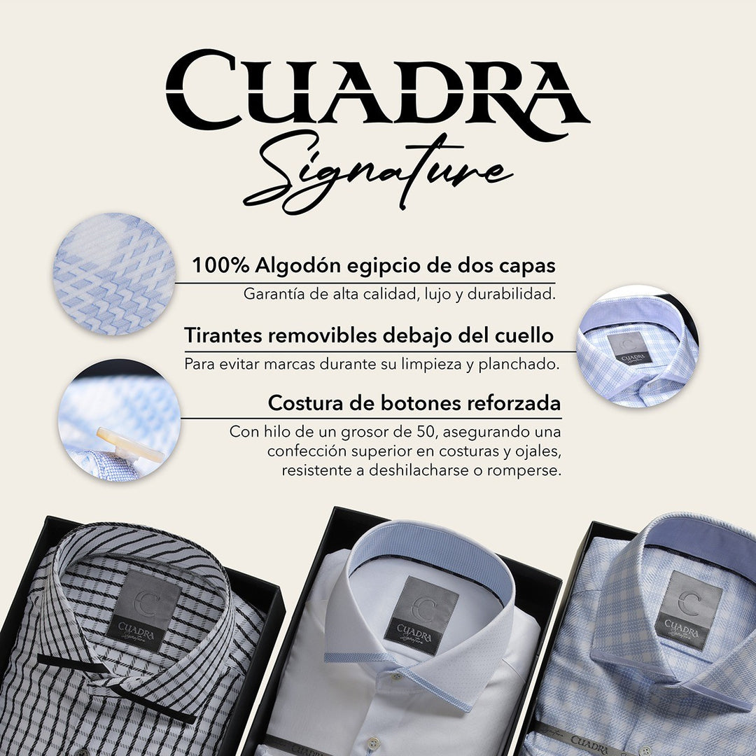 Camisa Cuadra signature para caballero