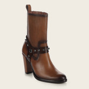 Botín de vestir en piel genuina para dama Botas y Botines 