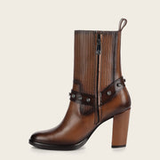 Botín de vestir en piel genuina para dama Botas y Botines 