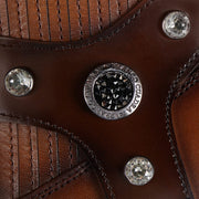 Botín de vestir en piel genuina para dama Botas y Botines 