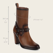 Botín de vestir en piel genuina para dama Botas y Botines 