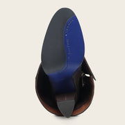 Bota plegable de vestir en piel genuina de pitón para dama Botas y Botines 