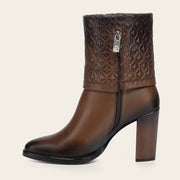 Botín de vestir en piel genuina para dama Botas y Botines 