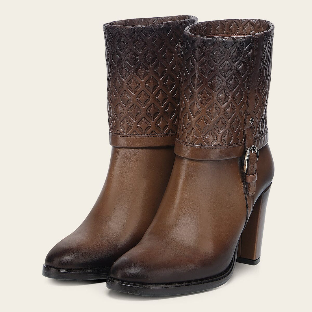 Botín de vestir en piel genuina para dama Botas y Botines 