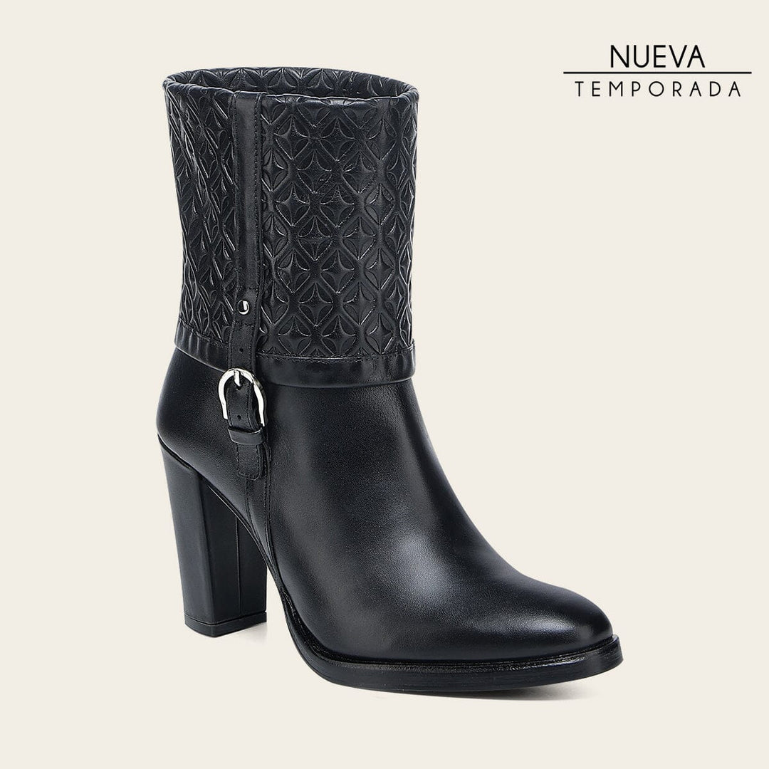 Botín de vestir en piel genuina para dama Botas y Botines 