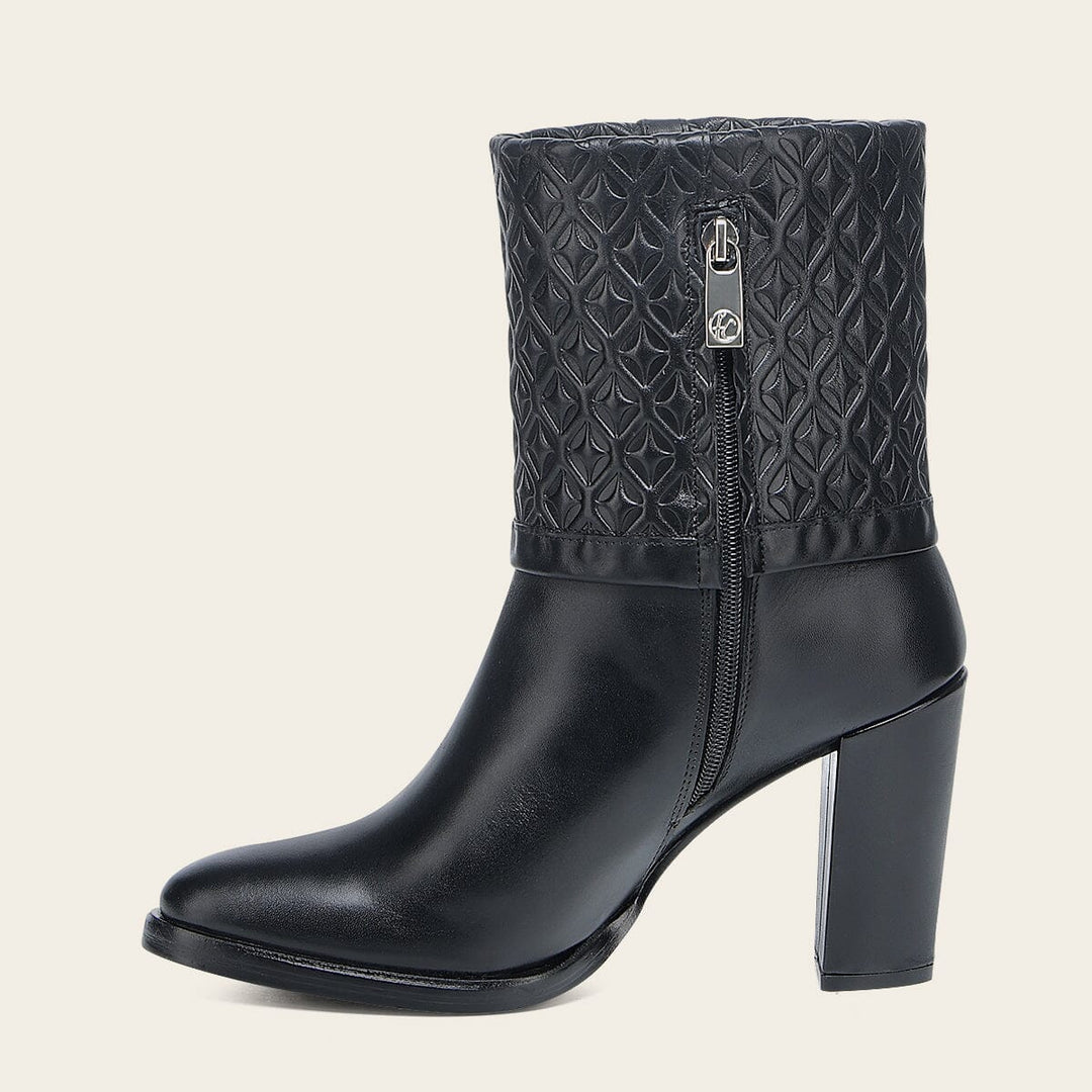 Botín de vestir en piel genuina para dama Botas y Botines 