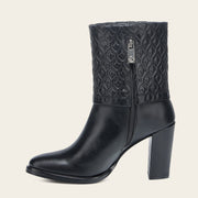 Botín de vestir en piel genuina para dama Botas y Botines 