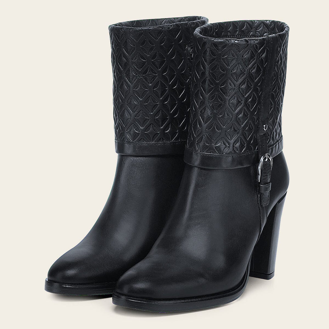 Botín de vestir en piel genuina para dama Botas y Botines 