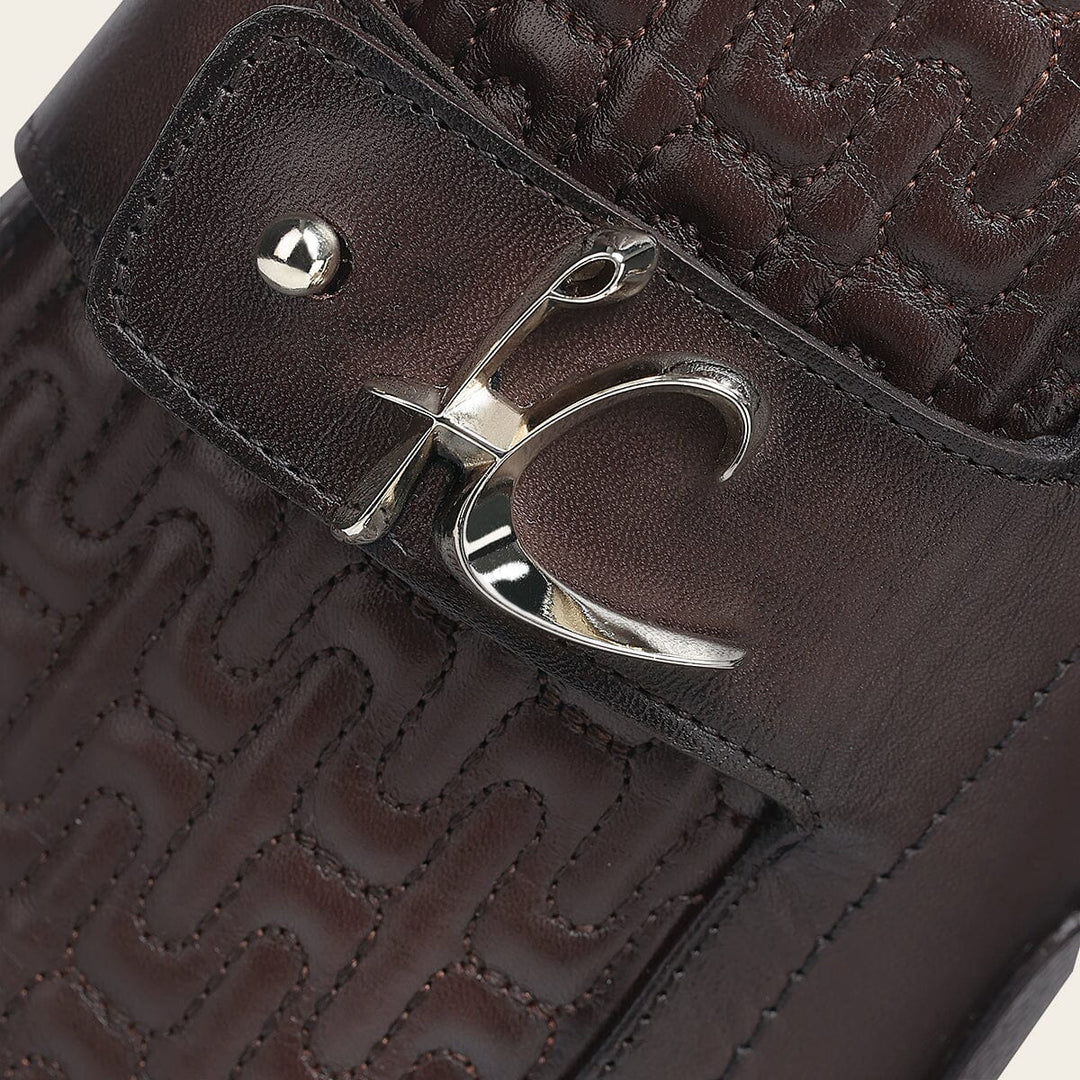 Botín de vestir en piel genuina de ternera para dama Botas y Botines 