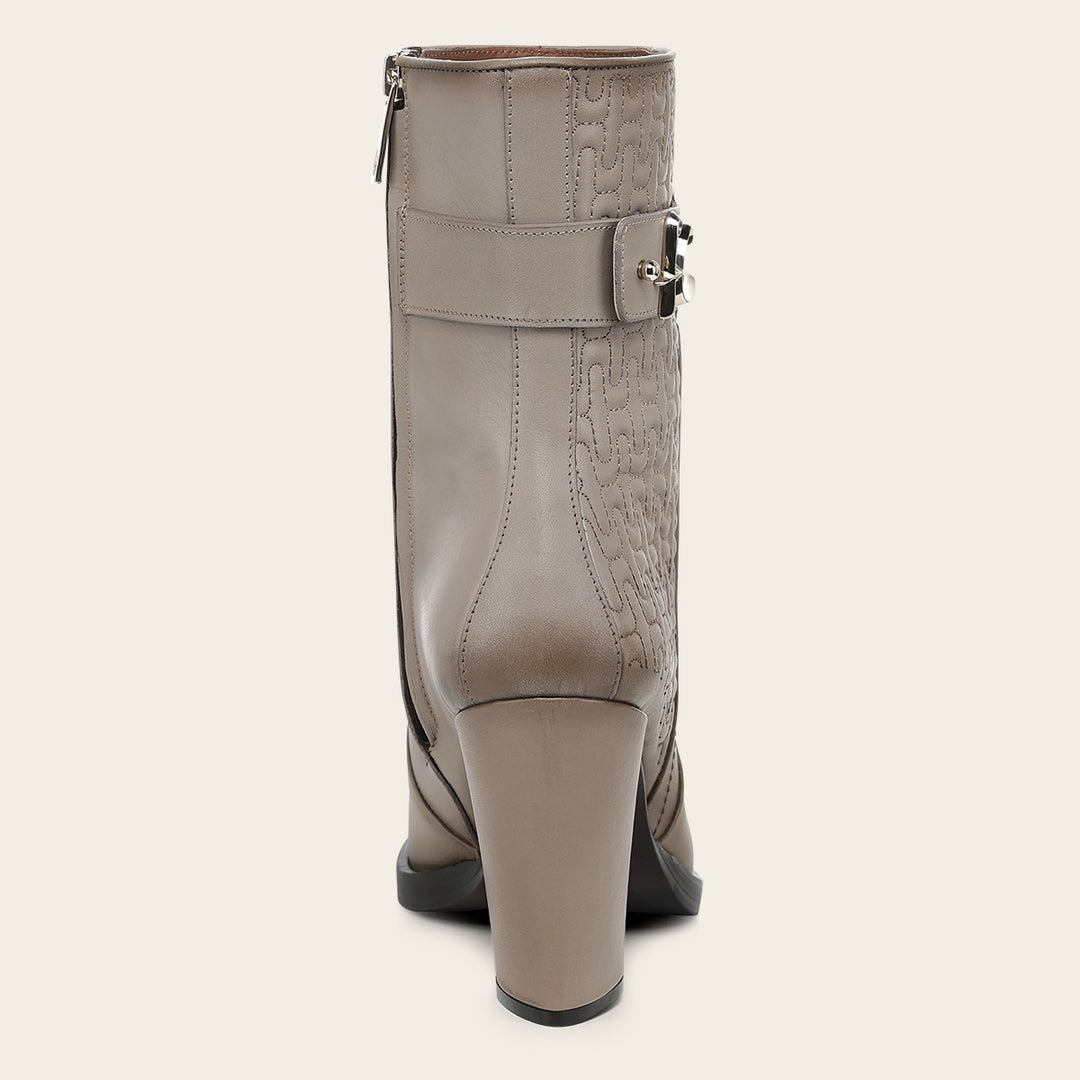 Botín de vestir en piel genuina para dama