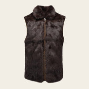 Chaleco reversible en piel genuina de ovino con pelo para caballero Chalecos 
