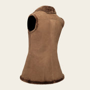 Chaleco en piel genuina de ovino para dama Chalecos 